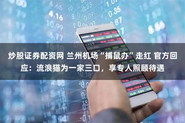 炒股证券配资网 兰州机场“捕鼠办”走红 官方回应：流浪猫为一家三口，享专人照顾待遇